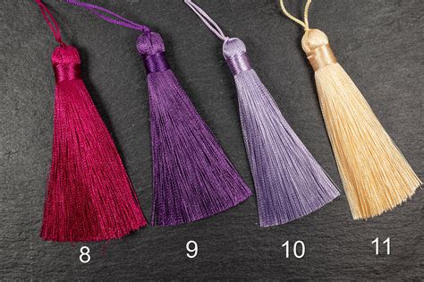 23 Colours 8cm Silk Mala Tassel High Quality Tassels With Etsy