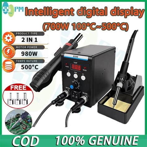 In Soldering Station Soldering Iron Heat Gun Hot Air Blower Desoldering Tool For Smd Bga