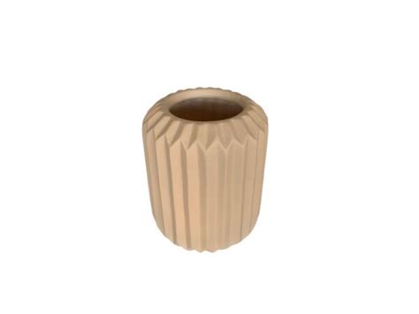 Vaso Cerâmica Nude Fosco Pq Júnior Festas