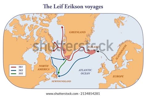 42 Viking Voyages Map Images, Stock Photos, 3D objects, & Vectors ...