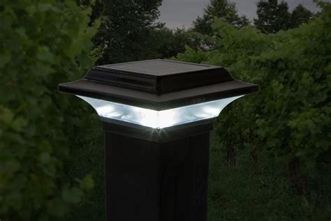 Classy Caps Imperial Solar Post Cap Light Available In Black Or White