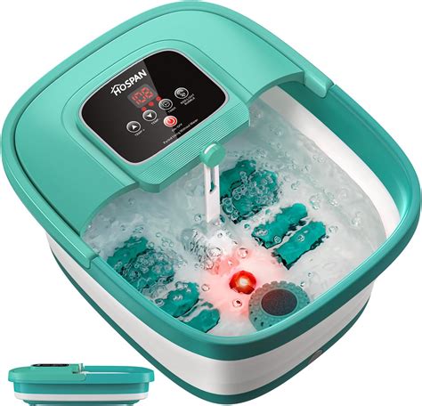 Hospan Collapsible Foot Spa With Heat Bubble Red Light And Temperature Control