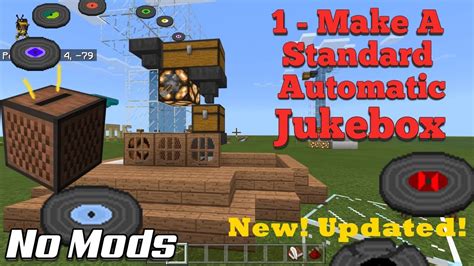 1 Make A Standard Automatic Jukebox [tutorial] Mcpe Xbox Bedrock Youtube