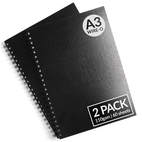 A3 Spiral-Bound Hardcover Sketchbook - 2 Pack* – Artistik Art Materials