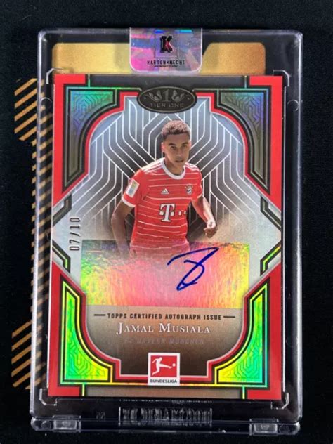 Topps Tier One Fc Bayern M Nchen Jamal Musiala Color Match Auto