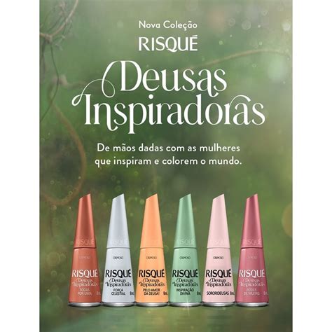 Risque Deusas Inspiradoras Esmalte Cremoso Ml Shopee Brasil