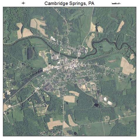 Aerial Photography Map of Cambridge Springs, PA Pennsylvania