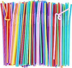 Amazon Alink Pcs Flexible Plastic Drinking Straws Inches