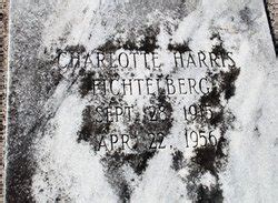 Charlotte Jewel Lottie Harris Fichtelberg Memorial Find