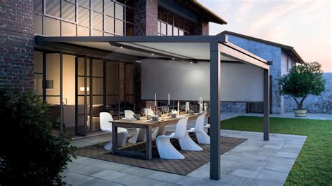 Pergolas aluminium à toile enroulable sur mesure Komilfo