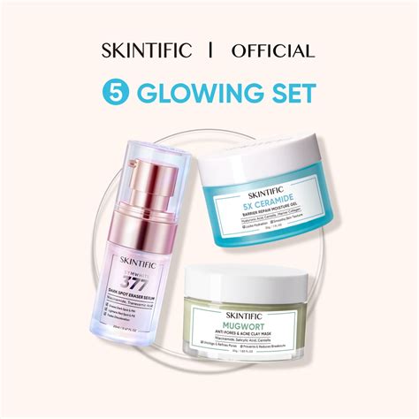 Jual Skintific 3pcs 5x Ceramide Moisturizer Mugwort Mask Symwhite