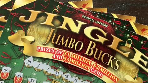 Correction Book Of Jingle Jumbo Bucks Georgia Lottery Scratch Off