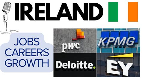 Jobs In Ireland Deloitte Ey Pwc Kpmg Bdo Gt Mazars Ca Acca