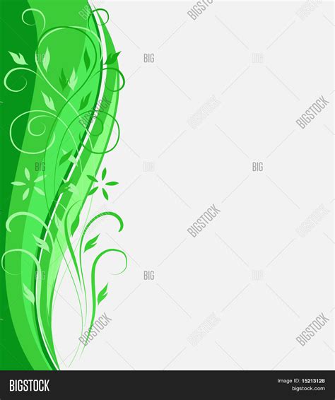 Vector Green Floral Vector & Photo (Free Trial) | Bigstock