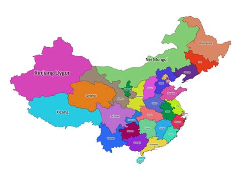 China labeled map | Labeled Maps