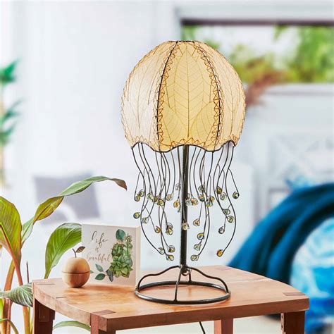 Jellyfish Table Lamp Natural (399 t n) - Eangee Home Design - Shopeangee