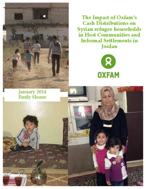 Document The Impact Of Oxfams Cash Distributions On Syrian Refugee