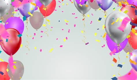 Celebration colorful background with balloons Vector Image