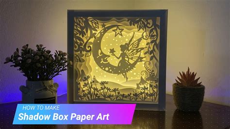 How To Make Shadow Box Paper Art Lightbox Tutorial Diy Paper Cut Youtube