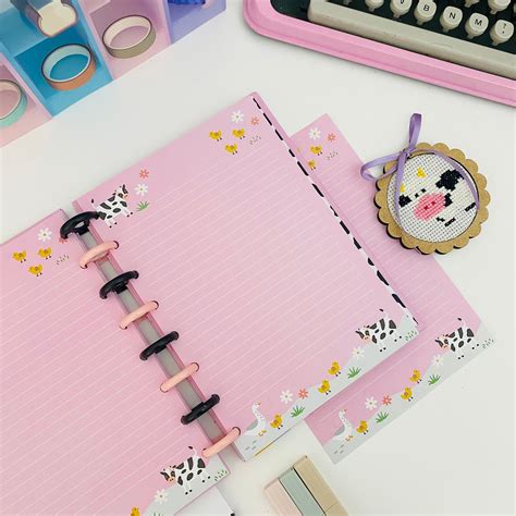 Caderno De Disco Smell The Flowers A5 Buendia Laranja Lima Papelaria