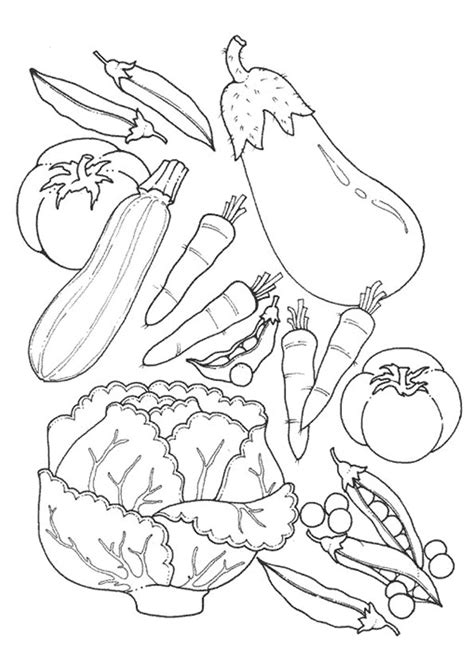 Coloriage Légumes de Jardin dessin gratuit à imprimer