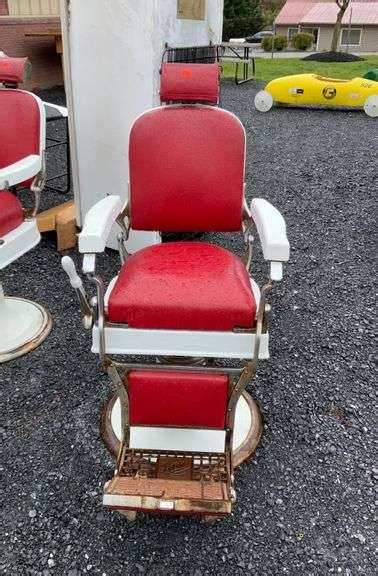 Koken Barber Chair Here Is The Real Deal From Late 1800s Era Red And