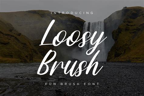 Loosy Brush Fun Script Fonts Konstantine Studio