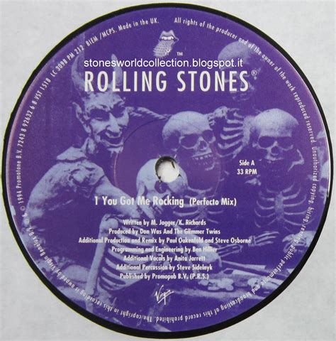 Stonesworldcollection You Got Me Rocking Uk Pictured Label