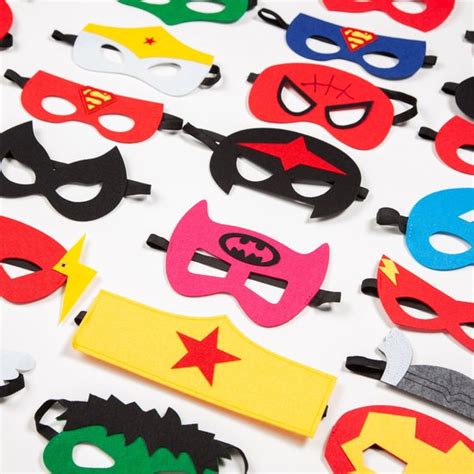 Fissaly 30 Stuks Superhelden Maskers Voor Kinderfeest Verkleed