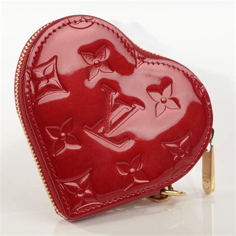 Louis Vuitton Vernis Heart Coin Purse Pomme D Amour 123308