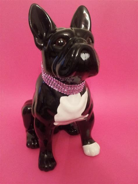 Statue French Bulldog ceramic Holly hand-painted