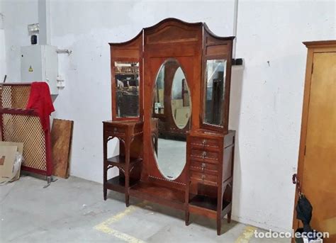 Tocador Antiguo Estilo Ingl S Mueble Auxiliar Comprar Espejos