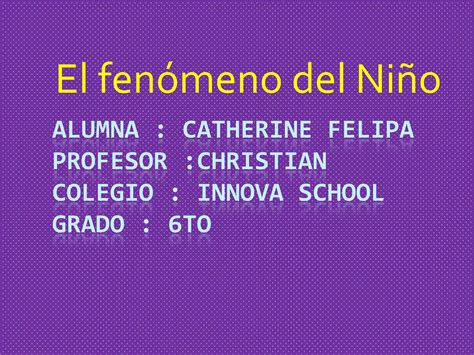 El Fenomeno Del Niño Ppt