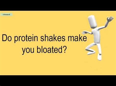 Do Protein Shakes Make You Bloated Youtube