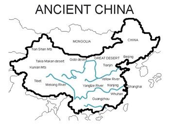 Ancient China Map Printable , Maps of Ancient China Coloring Sheet