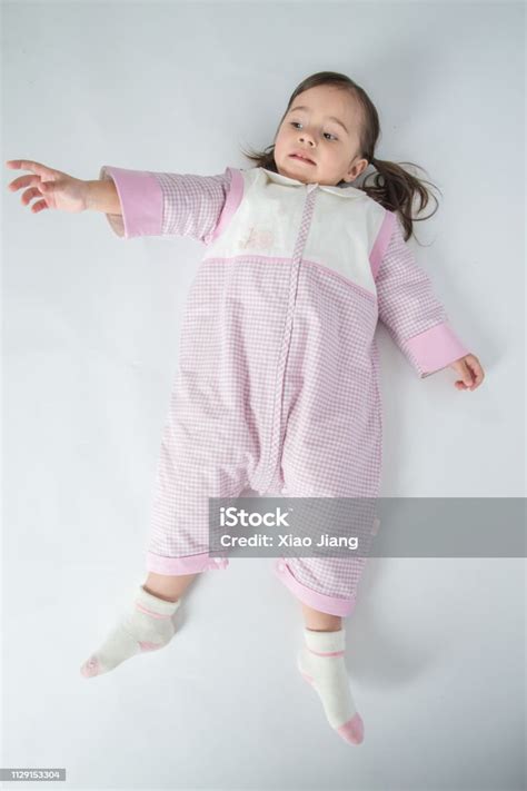 Full Body Healthy Children Concept Little Asian Child Sleeping