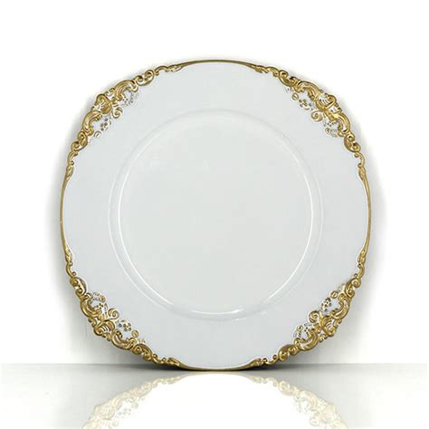 Baroque Gold Rim Charger Plate Cse Hire2 Cse Catering Equipment Hire