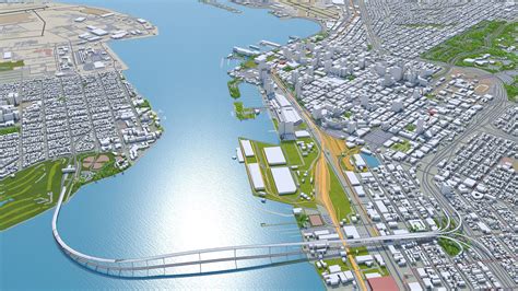 San Diego City California Usa 3d Model 199 3dm C4d Fbx Obj Stl