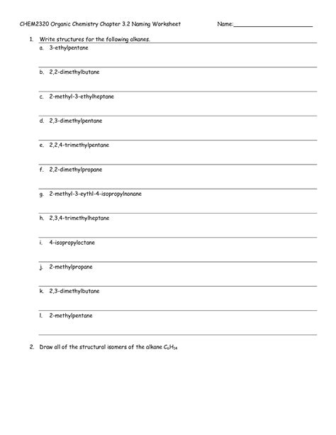 15 Organic Compounds Structure Worksheet Free Pdf At