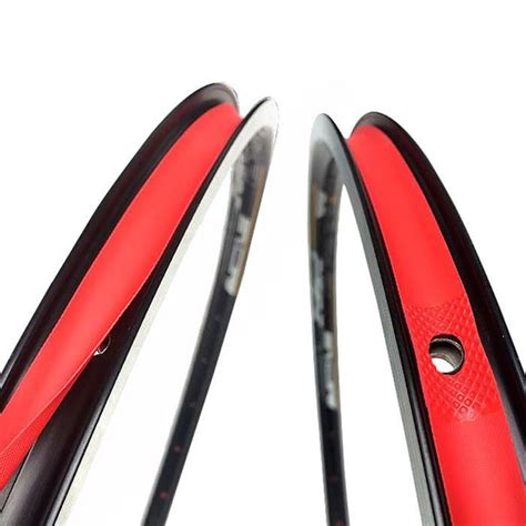 VGEBY Complète Puncture Vélo VTT Bande Jante Rouge en PVC pour Pneu