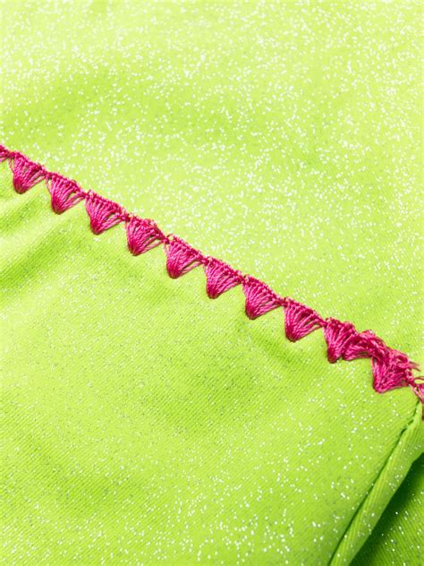 TWINSET Push Up Glitter Bikini Set Green FARFETCH