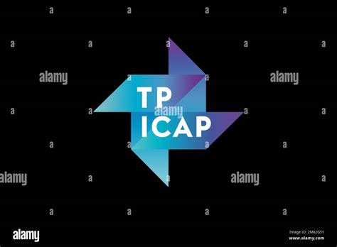 Tp Icap Logo Black Background Stock Photo Alamy