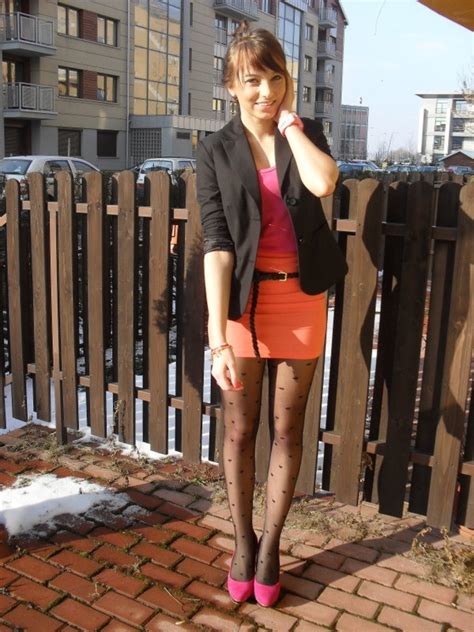 Amateur Pantyhose On Twitter Minidress And Polka Dot Pantyhose