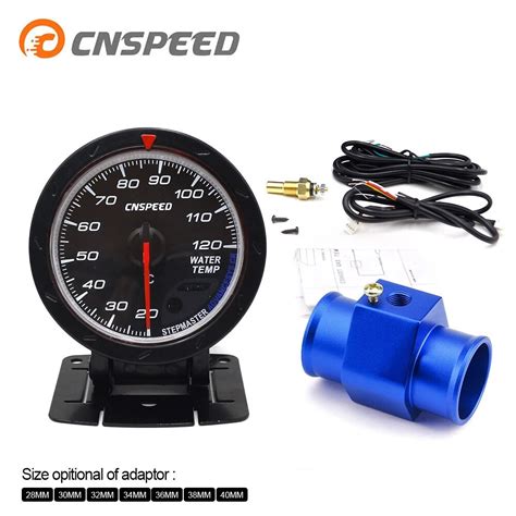 Cnspeed 60mm Car Water Temperature Gauge 20 120 Celsius With Water Temp