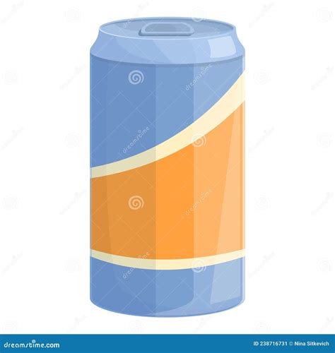 Soda Tin Can Icon Cartoon Vector Drink Aluminum Stock Vector