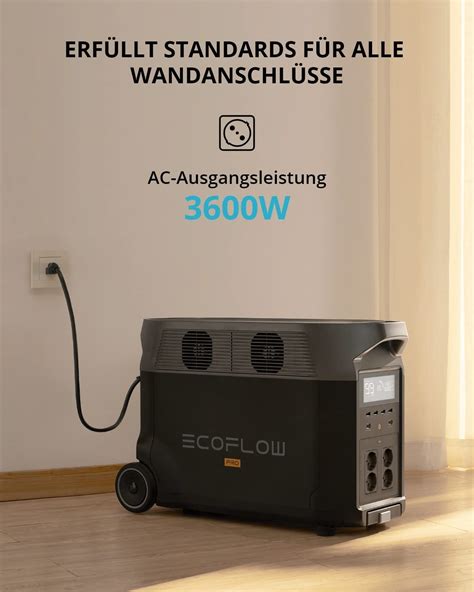 EcoFlow DELTA Pro 3600 Wh 3600Watt LiFePo4 App fähig Solar