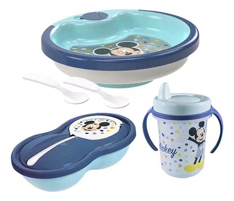 Kit Prato T Rmico Infantil Pote De Papinha Copo Beb Mickey