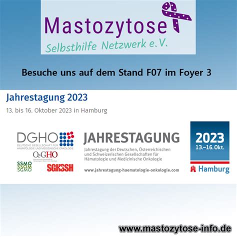 Jahrestagung 2023 Mastozytose Selbsthilfe Netzwerk E V