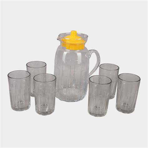 Glass Tumbler With Jug Set Of 6