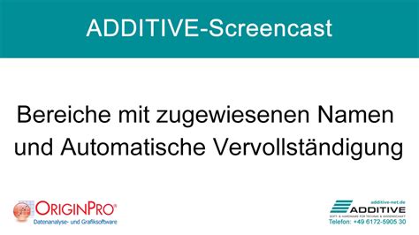 Bereiche Mit Zugewiesenen Namen Und Automatische Vervollst Ndigung In